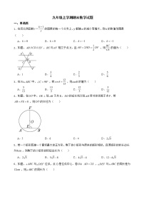 安徽省合肥市瑶海区2022年九年级上学期期末数学试题及答案