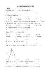 广东省东莞市虎门镇2022年九年级上学期期末考试数学试题及答案