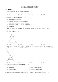 吉林省长春市榆树市2022年九年级上学期期末数学试题及答案