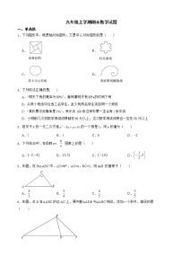 云南省玉溪市峨山彝族自治县2022年九年级上学期期末数学试题及答案