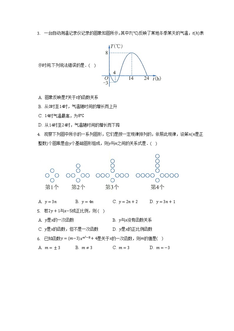 浙教版初中数学八年级上册第五单元《一次函数》单元测试卷（标准难度）（含答案解析）02