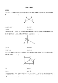 2023年中考数学（苏科版）总复习一轮课时训练  18　全等三角形(含答案)