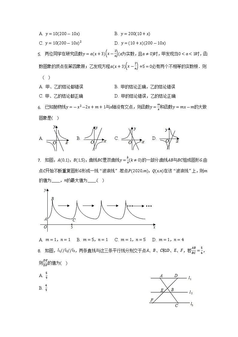 安徽省滁州市定远县尚真学校2022-2023学年九年级上学期12月月考数学试题(含答案)第2页