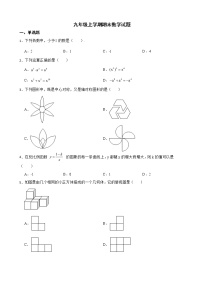 黑龙江省哈尔滨市道外区2022年九年级上学期期末数学试题及答案