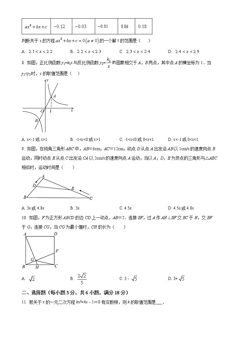 广东省广州市越秀区铁一中学2021-2022学年九年级上学期期末数学试题02