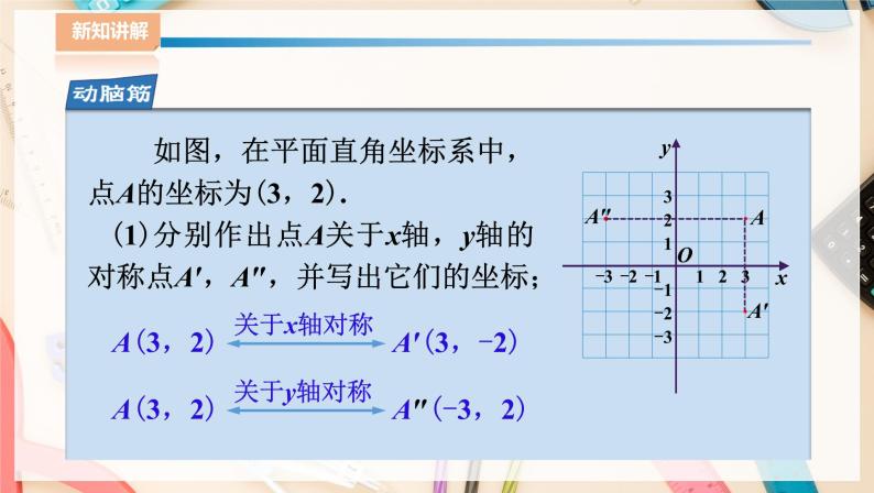 湘教版八下数学  3.3轴对称和平移的坐标表示（1）   课件+教案05