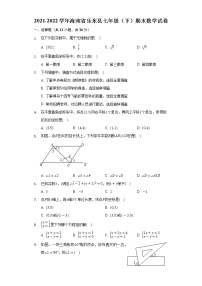 海南省乐东县2021-2022学年七年级（下）期末数学试卷(解析版)