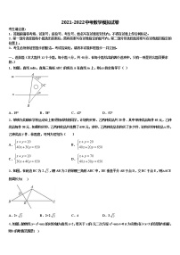 浙江省杭州市建兰中学2021-2022学年中考数学仿真试卷含解析