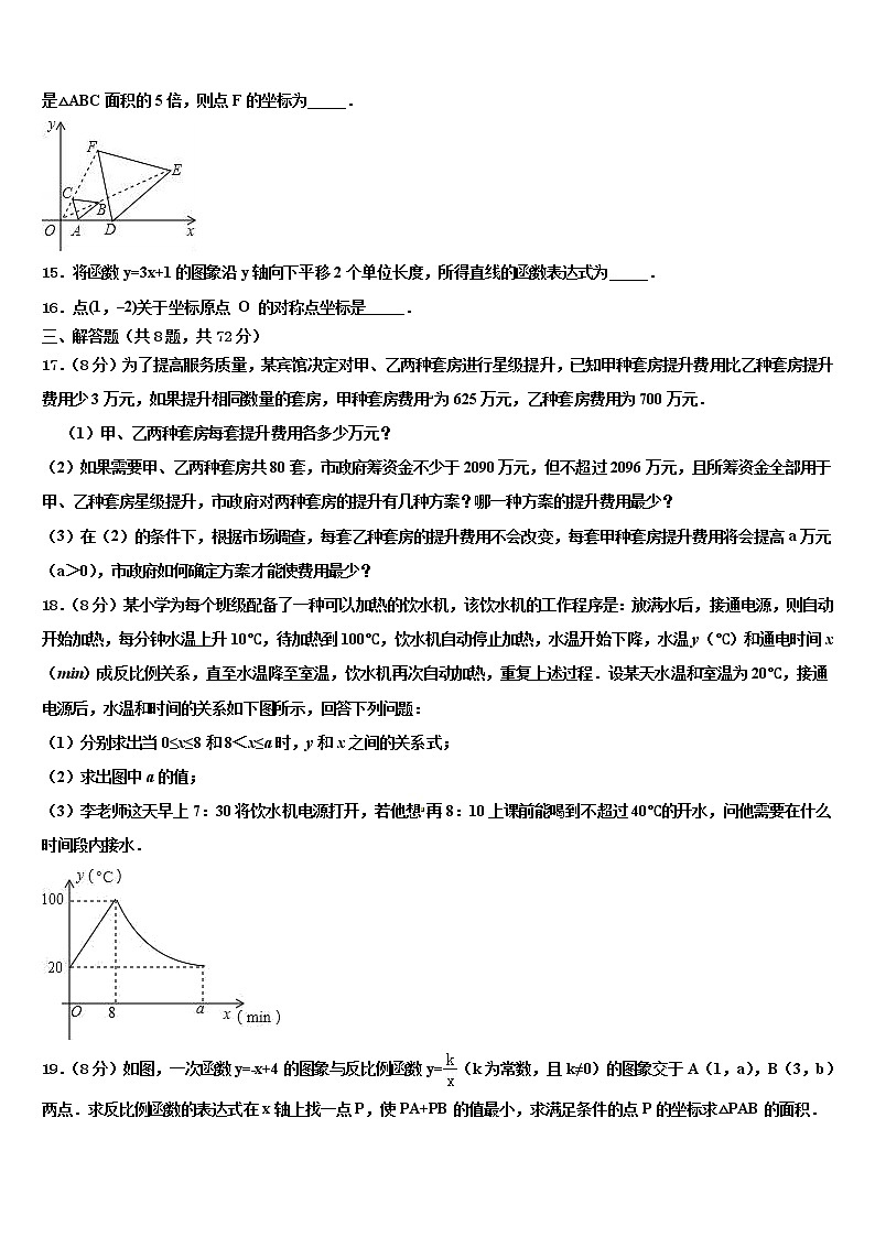 浙江省湖州市重点名校2022年中考数学考试模拟冲刺卷含解析03