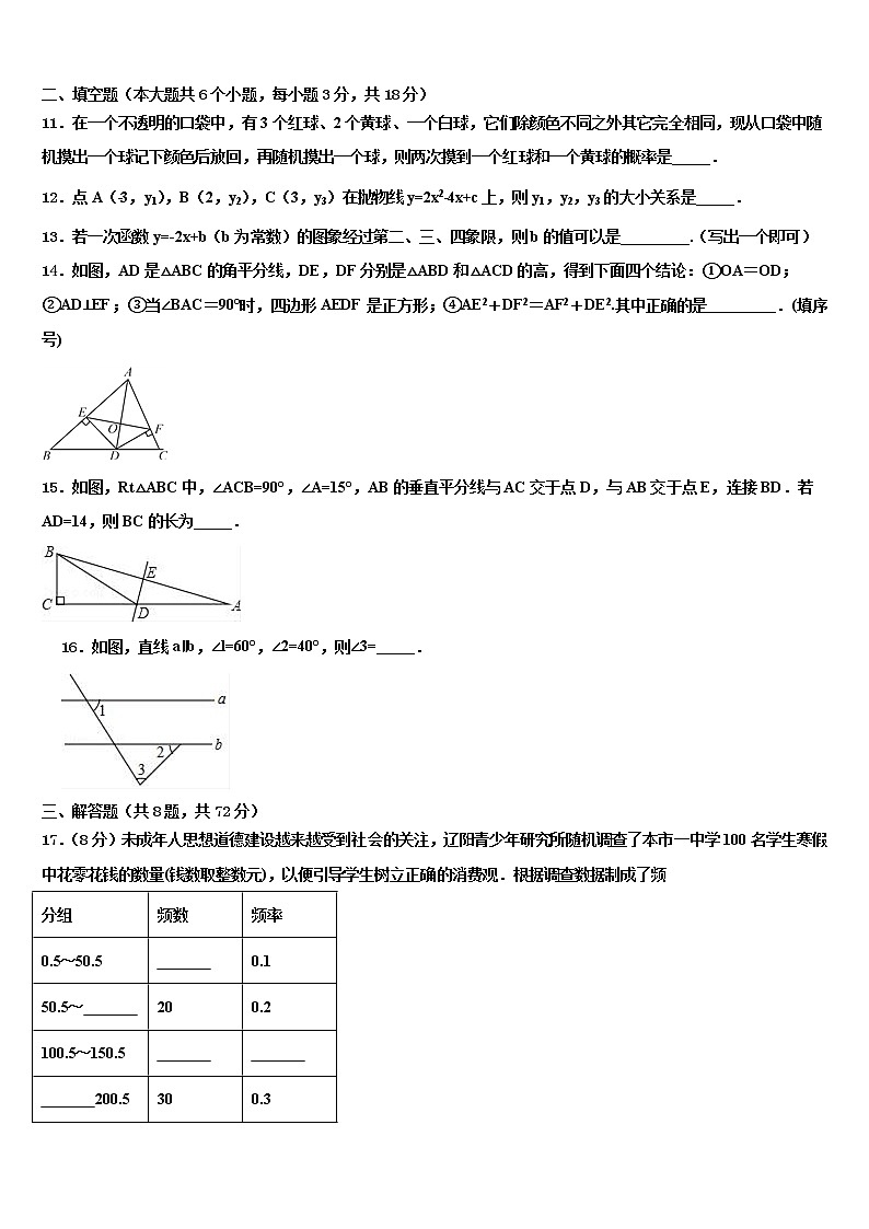 浙江省宁波市海曙区重点中学2021-2022学年中考数学最后冲刺模拟试卷含解析03