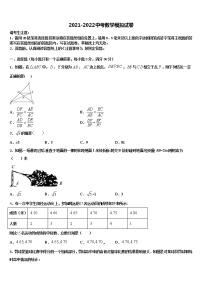 浙江省嵊州市崇仁镇中学2022年中考猜题数学试卷含解析