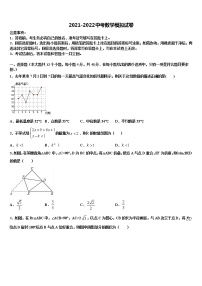 浙江省温州实验中学2021-2022学年中考数学模试卷含解析