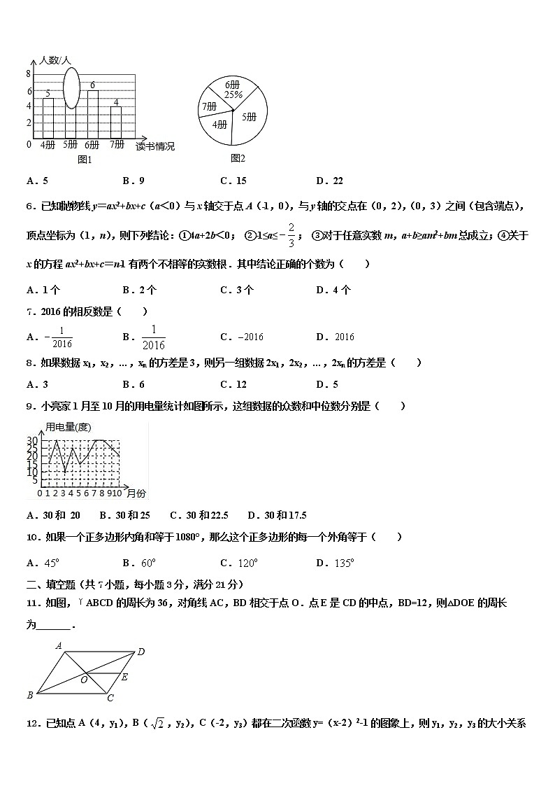 浙江省温州市永嘉县重点名校2022年中考数学对点突破模拟试卷含解析02