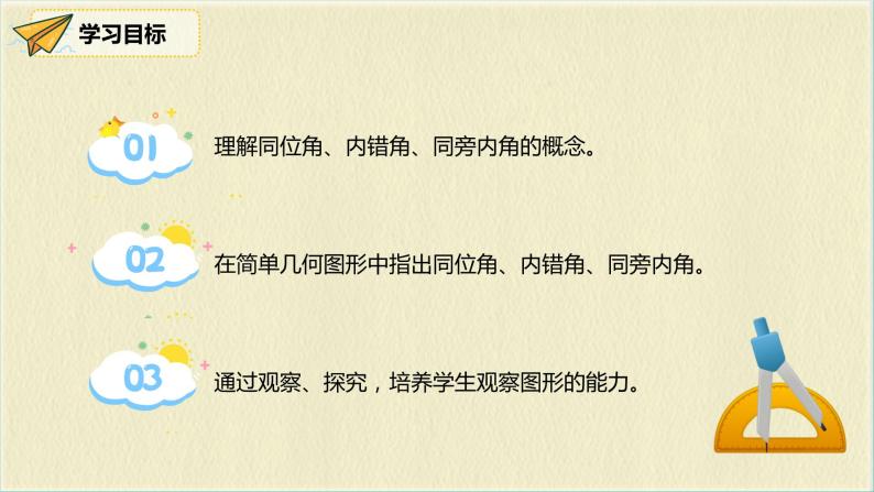 人教版数学七下 5.1.3《同位角、内错角、同旁内角》课件02