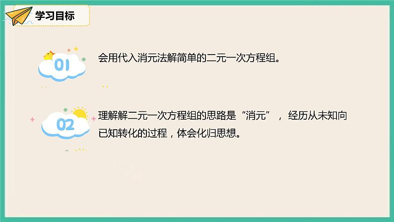 人教版数学七下 8.2.1《代入法》课件03