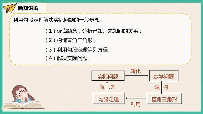 人教版数学八下 17.1.2《勾股定理在实际生活中的应用 》课件06