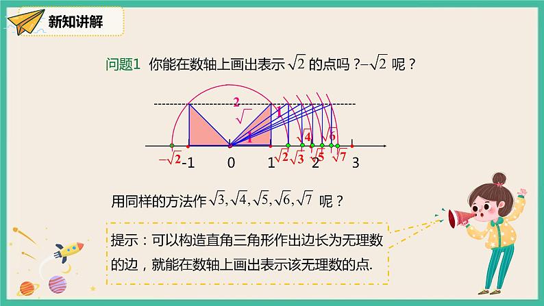 人教版数学八下 17.1.3《利用勾股定理的作图或计算 》课件04