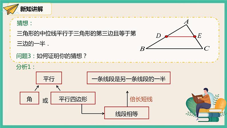 人教版数学八下 18.1.2.3《三角形的中位线 》课件08