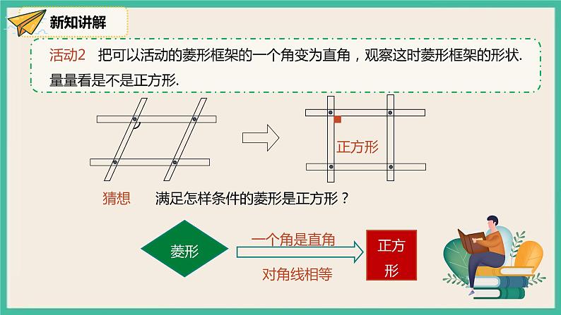 人教版数学八下 18.2.3.2《正方形的判定》课件07