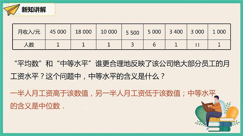 人教版数学八下 20.1.2.1《中位数和众数》课件07