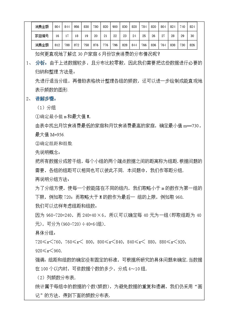 湘教版八下数学  5.2频数直方图  课件+教案02