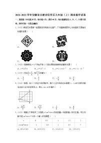 安徽省合肥市经开区2021-2022学年九年级（上）期末数学试卷(含答案)