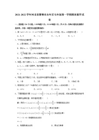 河北省邯郸市永年区2021-2022学年七年级（上）期末数学试卷(解析版)