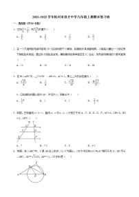 浙江省杭州市育才中学2021-2022学年九年级上学期数学期末复习卷（含答案）