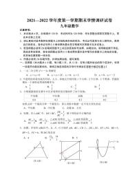 江苏省南京市联合体2021-2022学年九年级上学期期末学情分析数学试卷