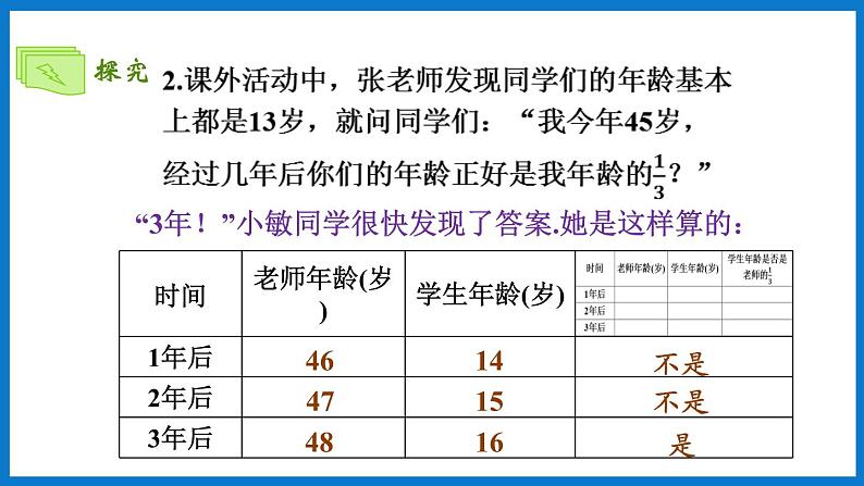 华师大版七年级数学下册6.1 从实际问题到方程（课件）07