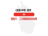 中考总复习数学（安徽地区）题型6二次函数的实际应用课件