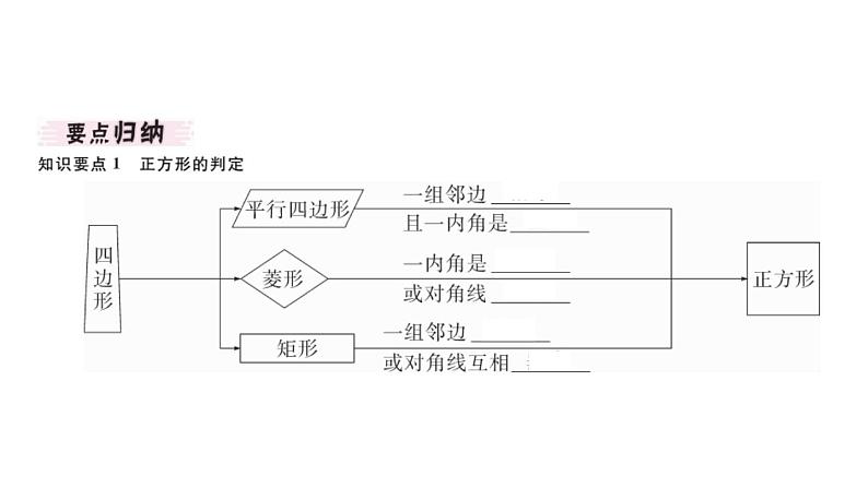 北师大版九年级数学上第一章特殊平行四边形1.3第2课正方形的判定课堂习题课件第2页