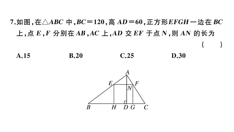 北师大版九年级数学上第四章图形的相似单元习题课件第7页