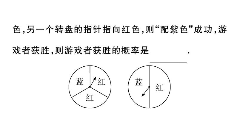 北师大版九年级数学上第三章概率的进一步认识3.1 第2课时 概率与游戏的综合运用课后习题课件第3页