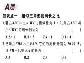 北师大版九年级数学上第四章图形的相似4.7 第2课时 相似三角形的周长和面积之比课后习题课件