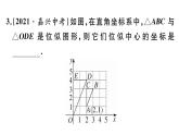 北师大版九年级数学上第四章图形的相似4.8 第2课时 平面直角坐标系中的位似变换课后习题课件