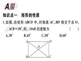 北师大版九年级数学上第一章特殊平行四边形1.2 第1课时 矩形的性质课后习题课件课后习题课件