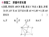 北师大版九年级数学上第一章特殊平行四边形解题技巧专题：特殊平行四边形中的折叠问题课后习题课件课后习题课件