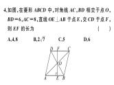 北师大版九年级数学上第一章特殊平行四边形综合滚动练习：菱形、矩形的性质与判定课后习题课件课后习题课件