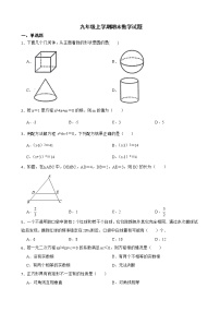 广东省佛山市顺德区2022年九年级上学期期末数学试题及答案