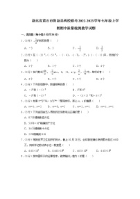 湖北省黄石市阳新县两校联考2022-2023学年七年级上学期期中质量检测数学试题(含答案)