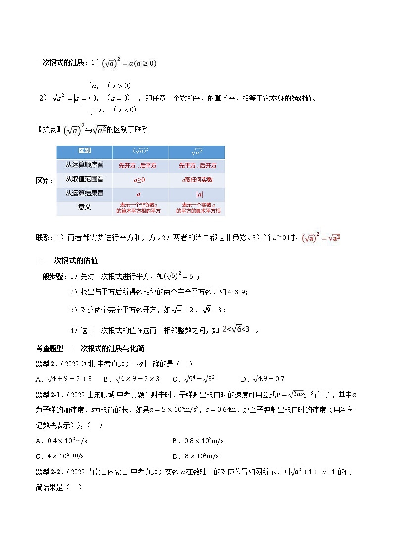 【备战中考】2022-2023学年中考数学真题汇编专题05 二次根式-【题型方法解密】第2页
