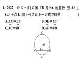 北師大版九年級(jí)數(shù)學(xué)下第三章圓綜合滾動(dòng)練習(xí)：圓的有關(guān)概念及性質(zhì)課后練習(xí)課件