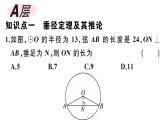 北师大版九年级数学下第三章圆3.3 垂径定理课后练习课件