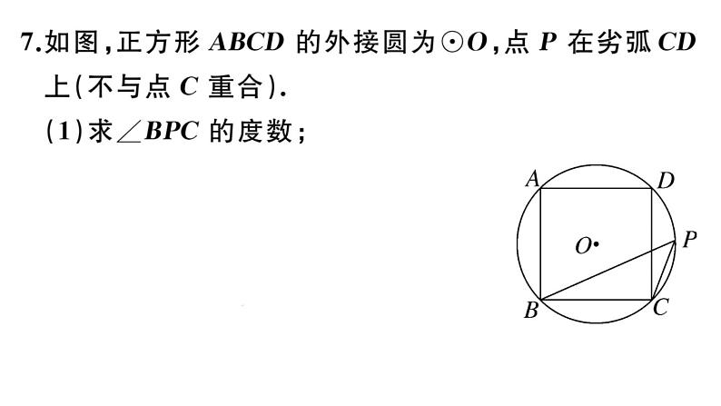 北师大版九年级数学下第三章圆3.8 圆内接正多边形课后练习课件08