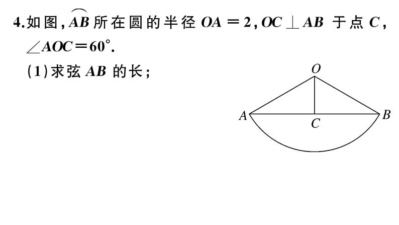 北师大版九年级数学下第三章圆3.9 弧长及扇形的面积课后练习课件第6页