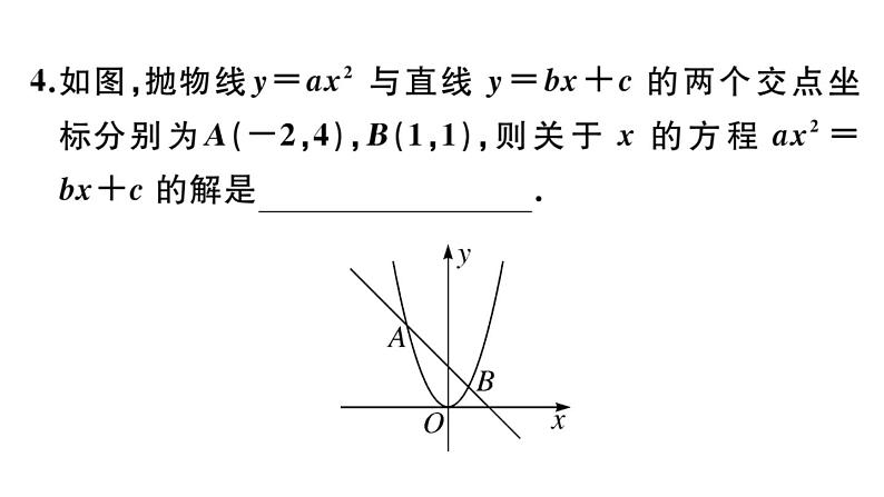 北师大版九年级数学下第二章二次函数2.5 第1课时 二次函数与一元二次方程课后练习课件第5页