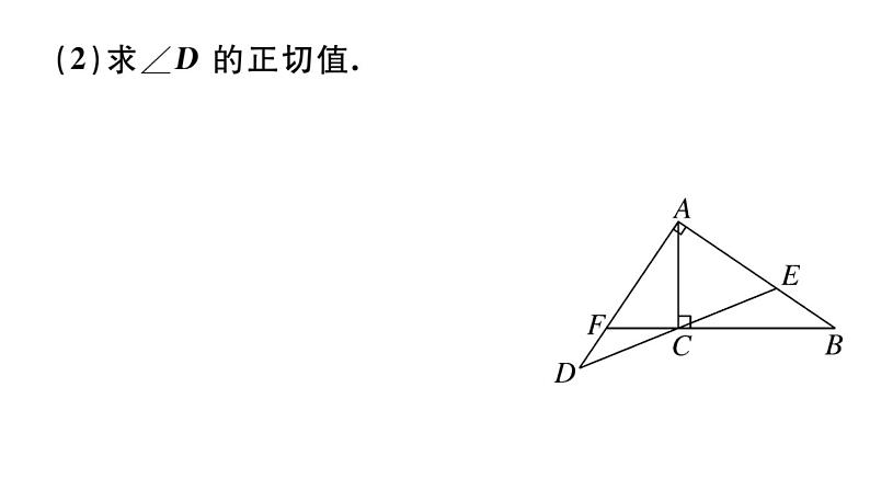 北师大版九年级数学下中考热点提升专题一 锐角三角形与相似、圆的综合课后练习课件第5页