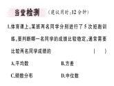 北师大版八年级数学上第六章数据的分析6.4 第2课时  方差的应用课堂习题课件