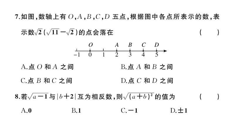 北师大版八年级数学上第二章学业质量评价章节习题课件第5页